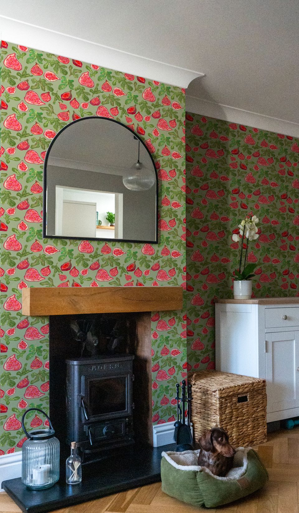 Forbidden Fruit wallpaper, room setting
